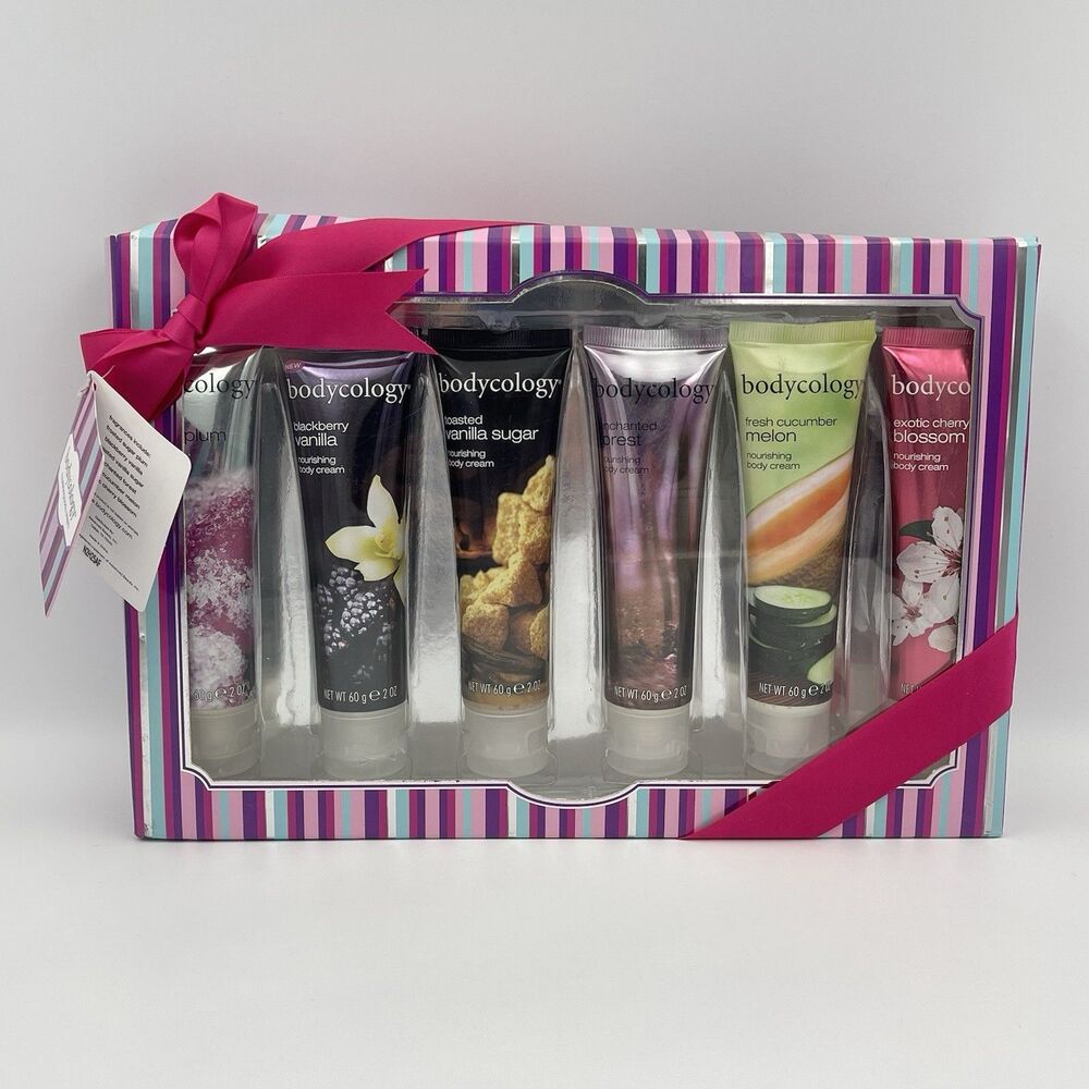 Bodycology Nourishing Body Cream Gift Variety (Set Of 6) 2 oz. Creams Brand New